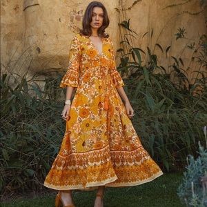 Nine Lives Bazaar retro maxi dress